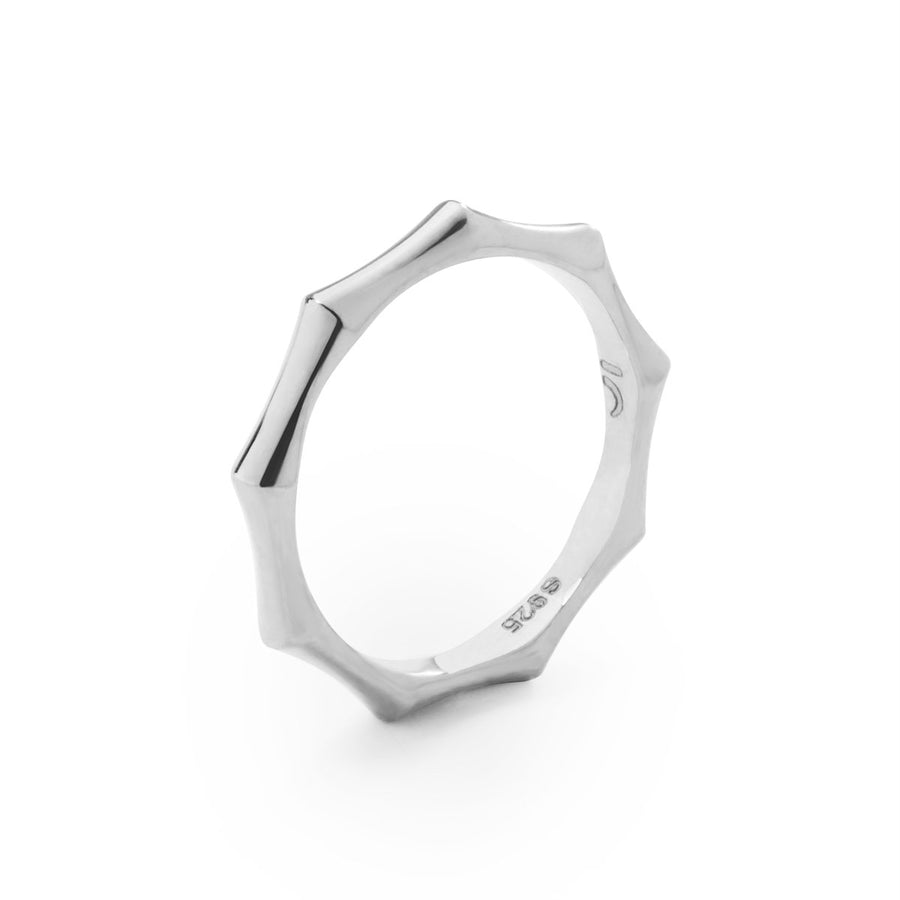 The Essential Bamboo Slim Silver 925° Ring