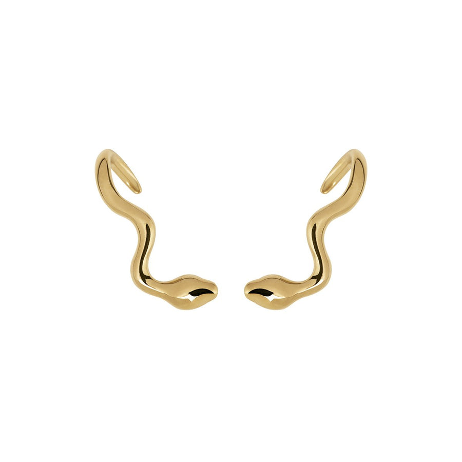 The Essential Snakes Climber 18K Gold Plated Silver 925° Earrings