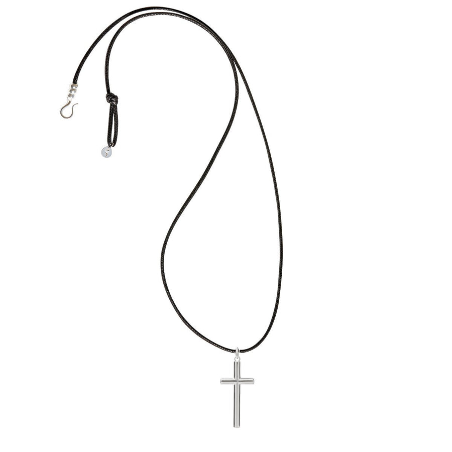 The Everlucky Cross Cylindrical Silver 925° Necklace