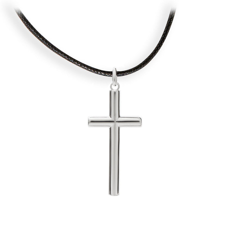 The Everlucky Cross Cylindrical Silver 925° Necklace