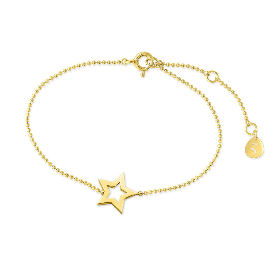 The Essential Mini Line Star 18K Gold Plated Silver 925° Bracelet