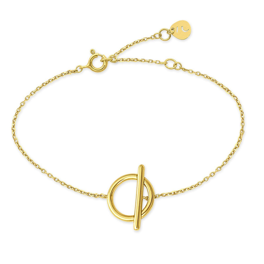 The Essential Kyklos with Bar 18K Gold Plated Silver 925° Bracelet