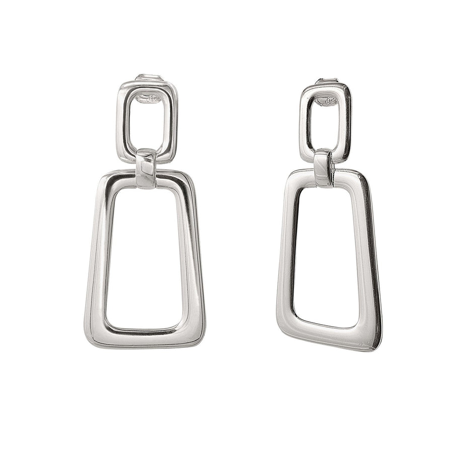 The Essential Forms Trapezoid Silver 925° Earrings