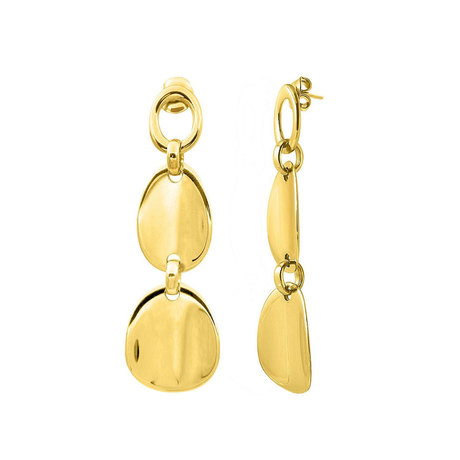 The Essential Coin Long 18K Gold Plated Silver 925° Earrings