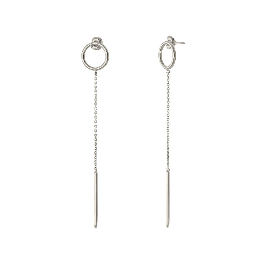 The Essential Kyklos Chain with Bar Silver 925° Earrings