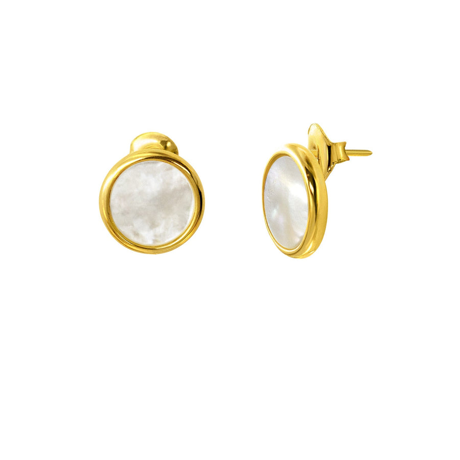 The Enriched Selene Crescent Jacket 18K Gold Plated Silver 925° Earrings