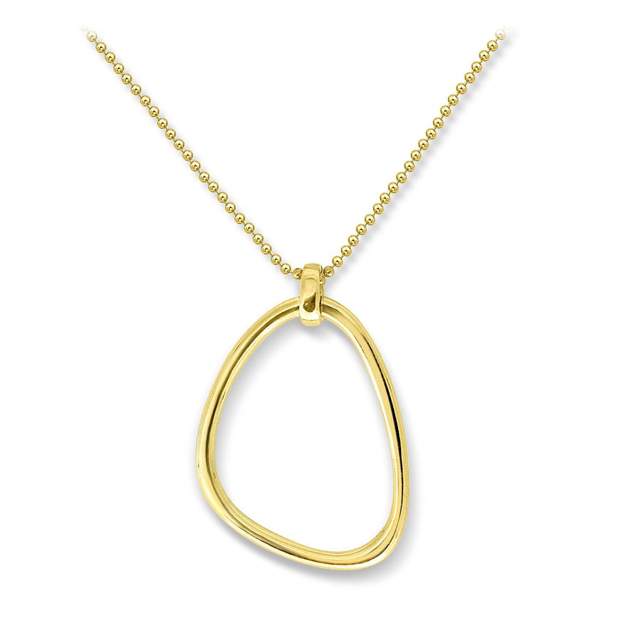 The Essential Triangle Medium 18K Gold Plated Silver 925° Necklace