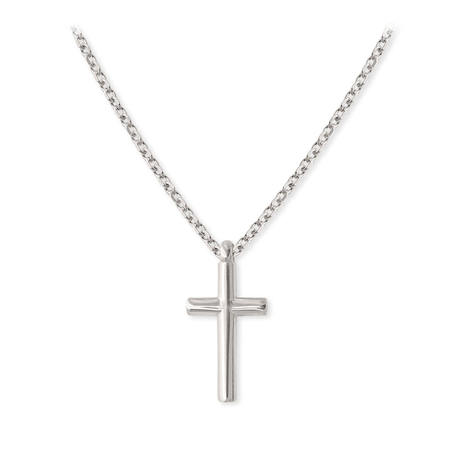 The Everlucky Cross Cylindrical Mini Silver 925° Necklace