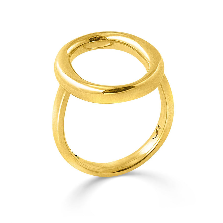 The Essential Omicron 18K Gold Plated Silver 925° Ring