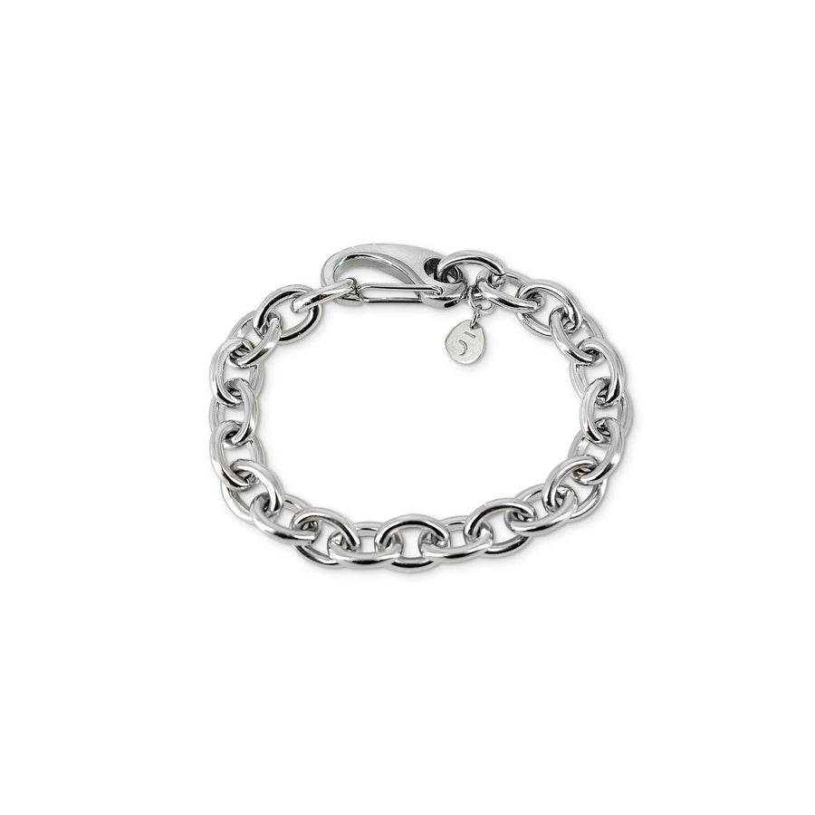 The Eclectic Fashion Wave Medium Silver Plated Bracelet