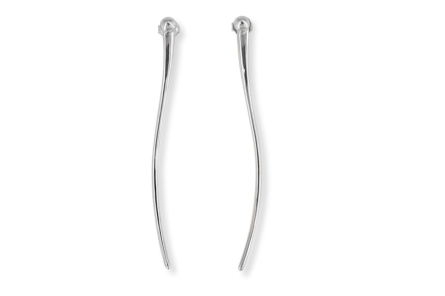 The Essential Forms Slim Silver 925° Earrings