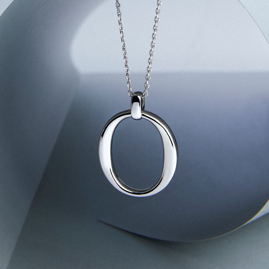 The Essential Omicron Big Silver 925° Necklace