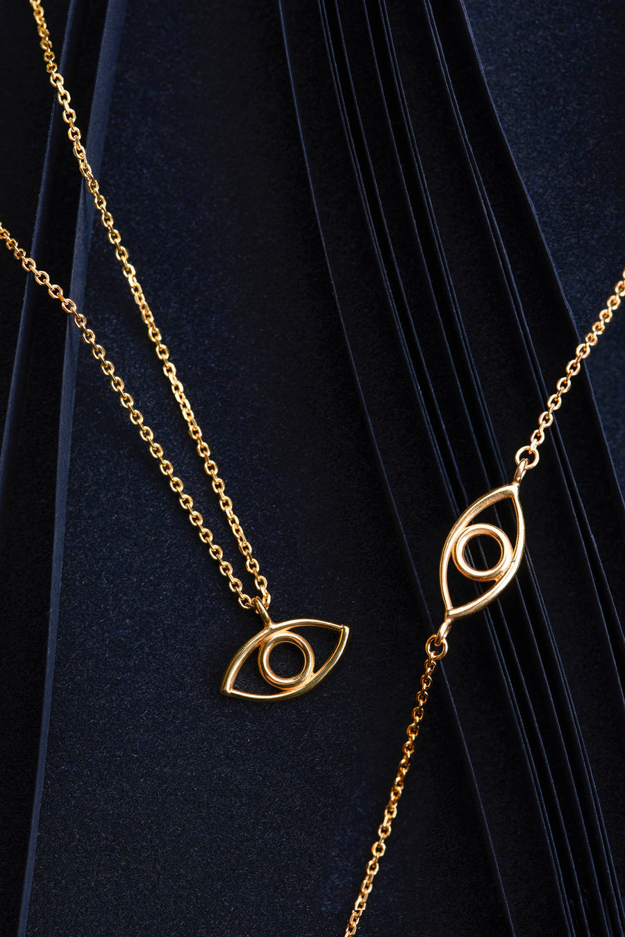 The Everlucky Evil Eye Outline 18K Gold Plated Silver 925° Bracelet