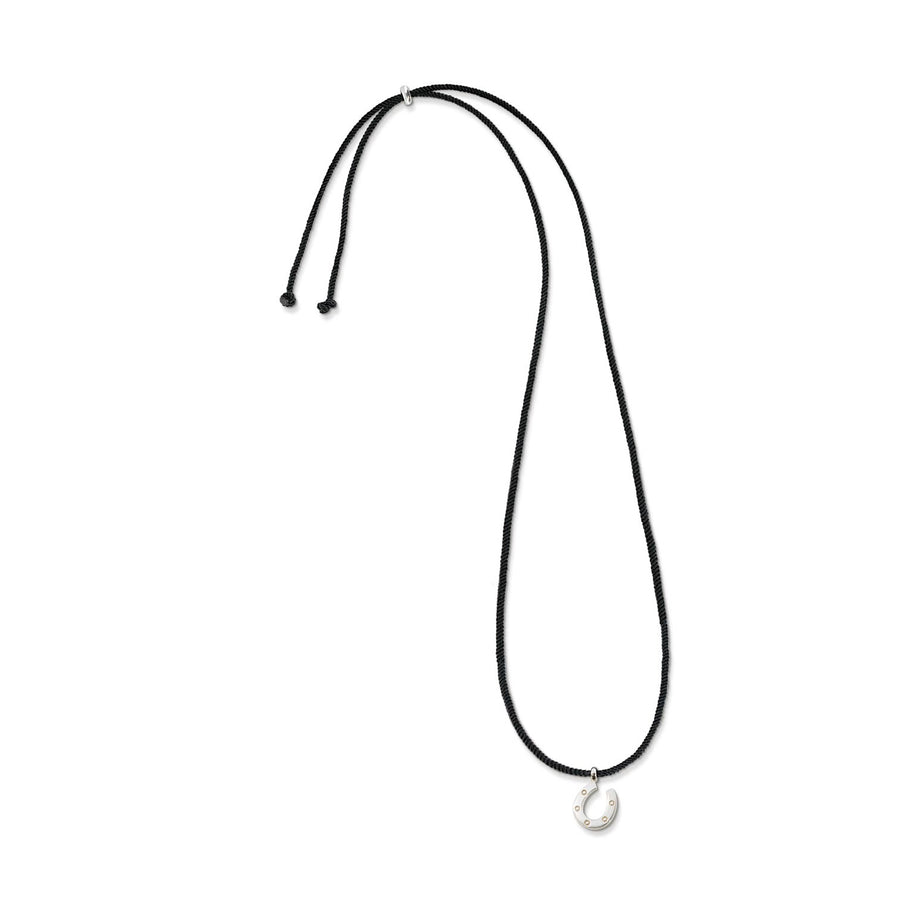 The Everlucky Horseshoe Silver 925° Cord Necklace