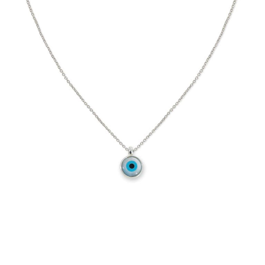 The Everlucky Evil Eye Round Small Silver 925° Necklace