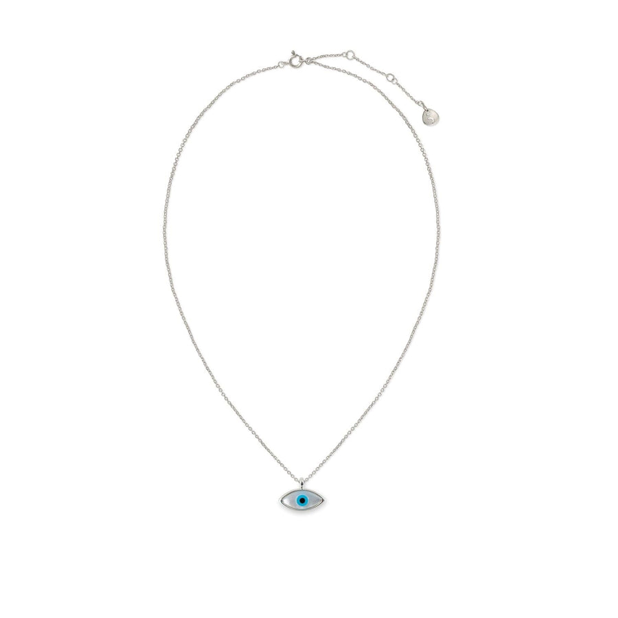 The Everlucky Evil Eye Navette Small Silver 925° Necklace