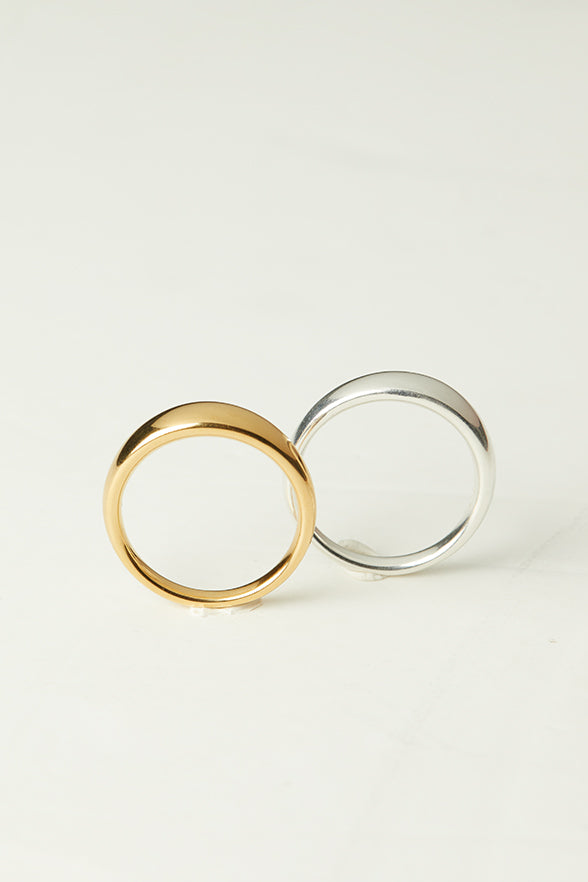 The Essential Forms Small Chic 18K Gold Plated Silver 925° Ring