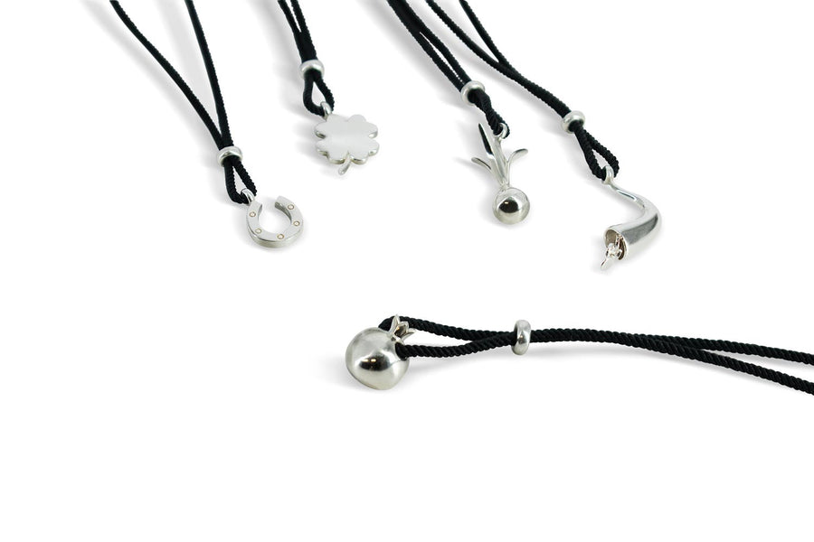 The Everlucky Horseshoe Silver 925° Cord Necklace