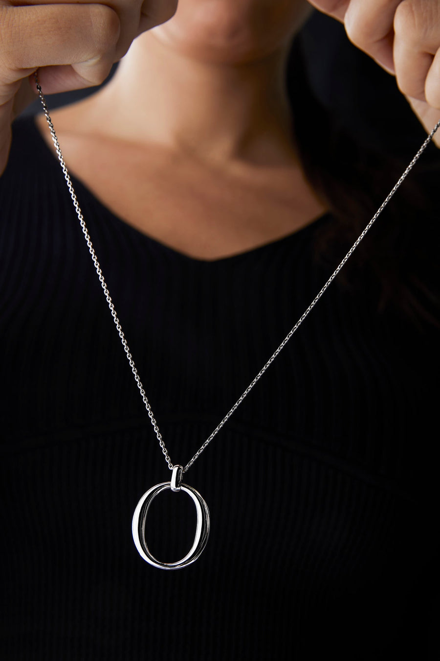 The Essential Omicron Big Silver 925° Necklace