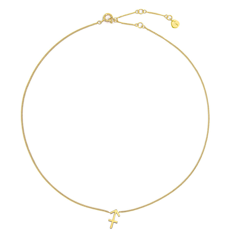 The Ekfrasis Zodiac Sagittarius 18K Gold Plated Silver 925° Necklace