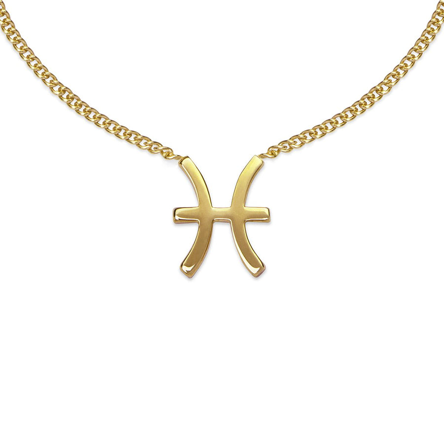 The Ekfrasis Zodiac Pisces 18K Gold Plated Silver 925° Necklace