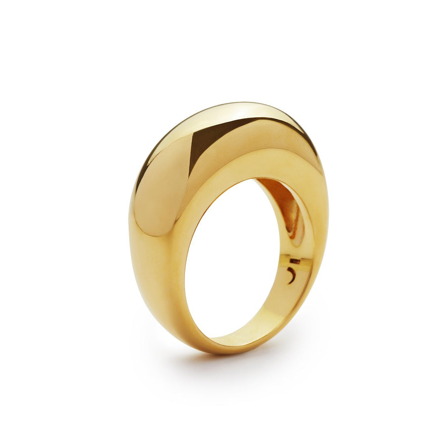 The Essential Forms Bulky 18K Gold Plated Silver 925° Ring