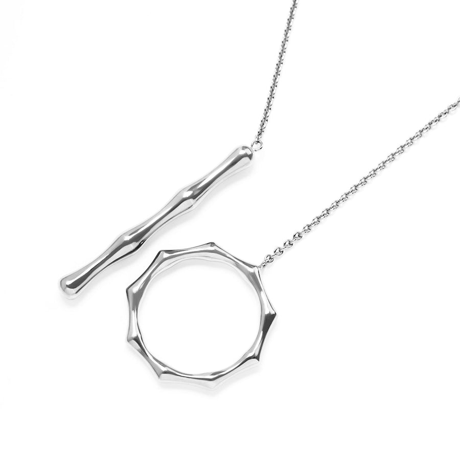 The Essential Bamboo Tie Silver 925° Necklace
