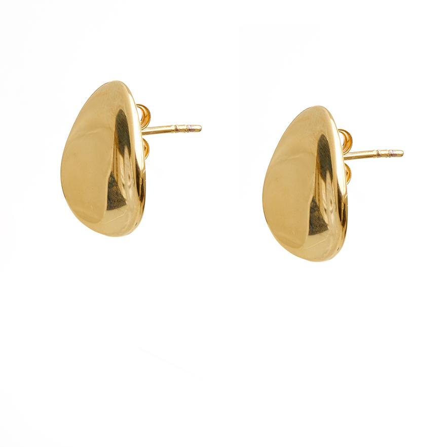 The Essential Coin Medium Studs 18K Gold Plated Silver 925° Earrings