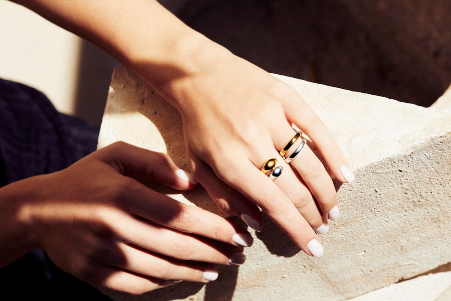 The Essential Snakes 2Fingers Silver 925° Ring