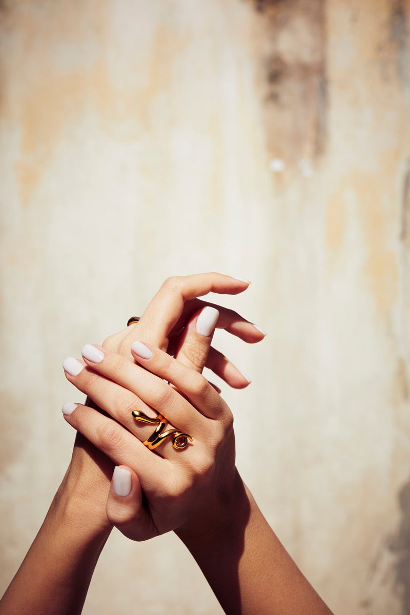 The Essential Snakes Statement 18K Gold Plated Silver 925° Ring
