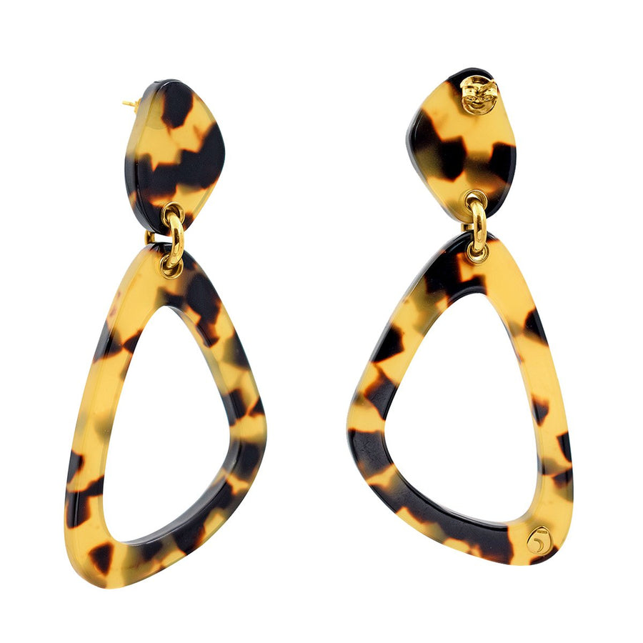 The Eclectic Outline Tortoise Earrings