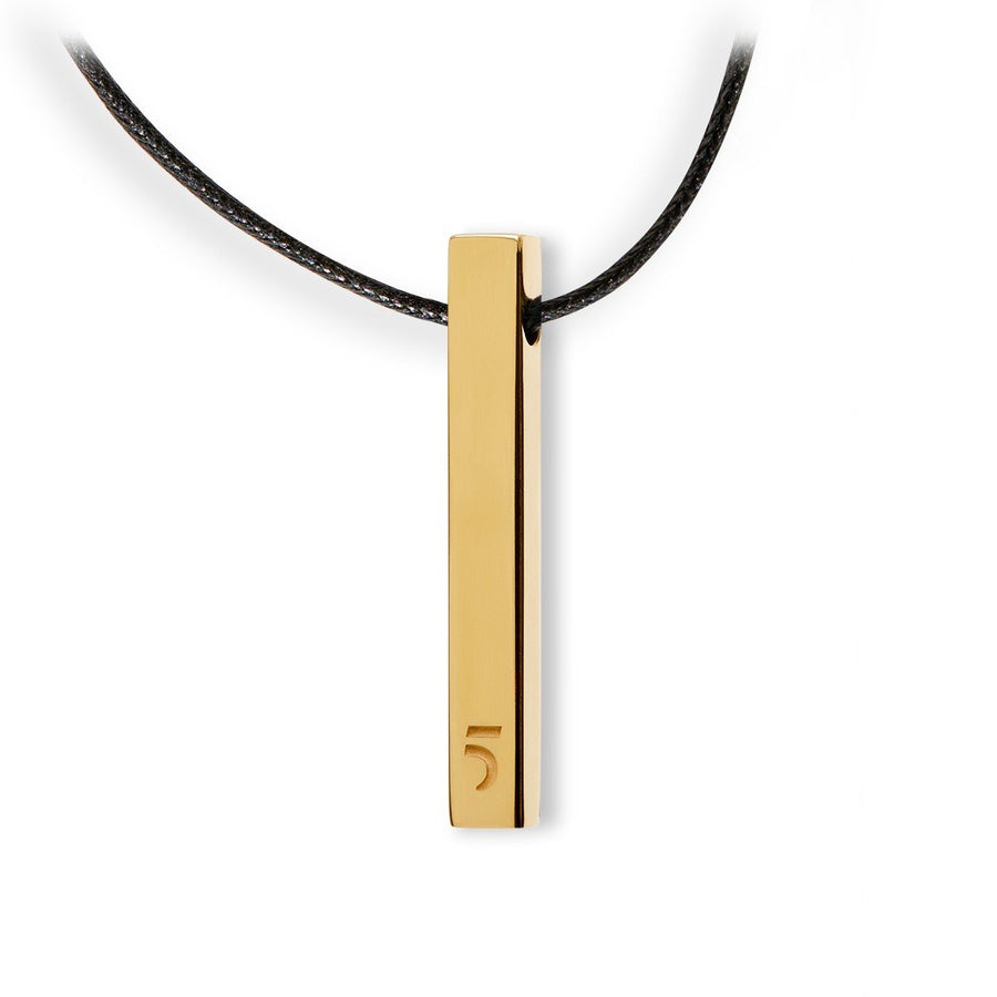 The Essential Rock 5Bar 18K Gold Plated Silver 925° Pendant