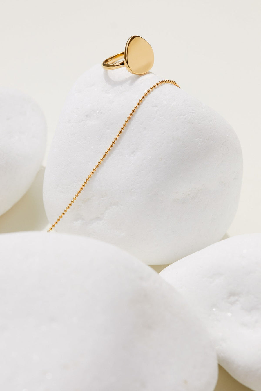 The Essential Coin Chevalier 18K Gold Plated Silver 925° Ring
