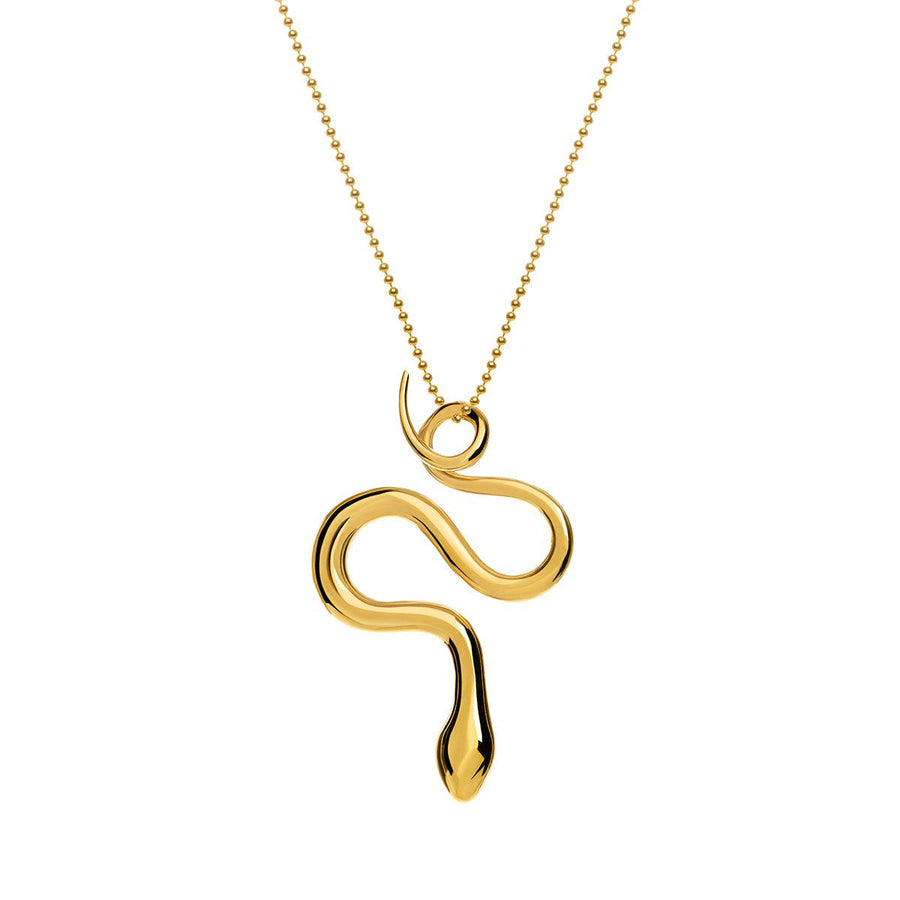 The Essential Snakes with Chain 18K Gold Plated Silver 925° Necklace