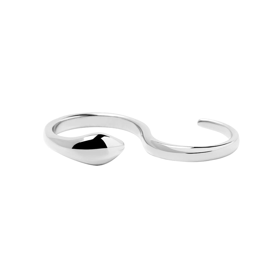 The Essential Snakes 2Fingers Silver 925° Ring
