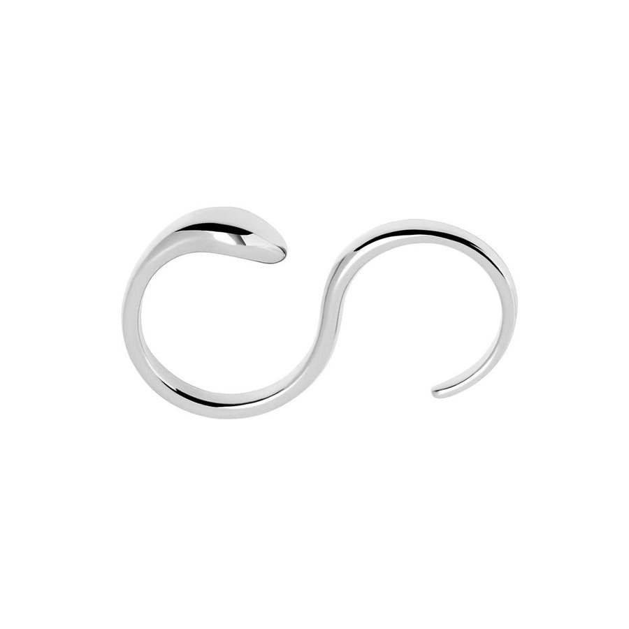 The Essential Snakes 2Fingers Silver 925° Ring