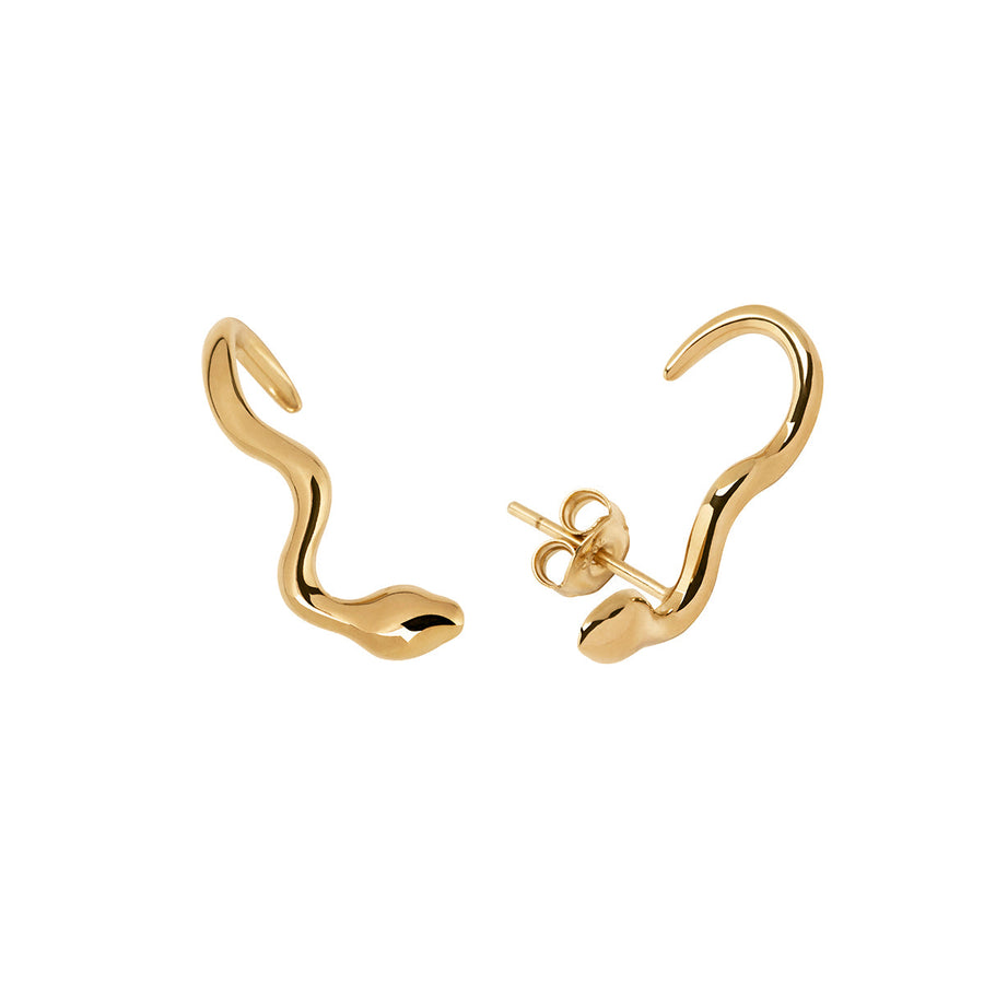 The Essential Snakes Climber 18K Gold Plated Silver 925° Earrings
