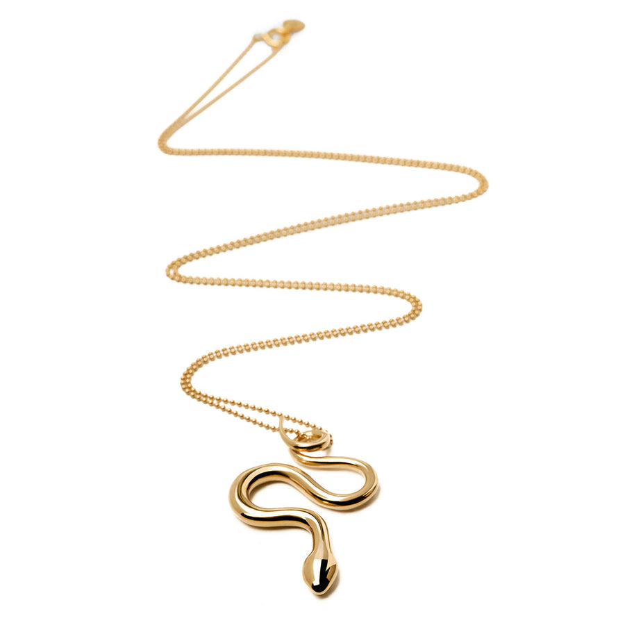 The Essential Snakes with Chain 18K Gold Plated Silver 925° Necklace