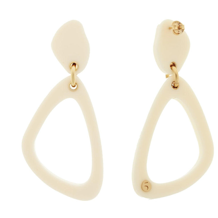 The Eclectic Outline Ivory Earrings