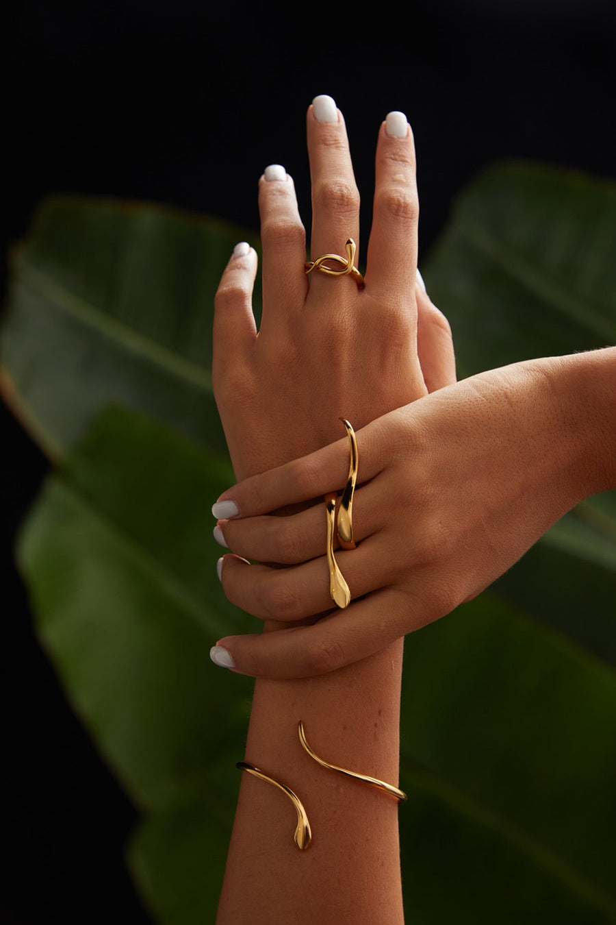 The Essential Snakes Twist 18K Gold Plated Silver 925° Ring