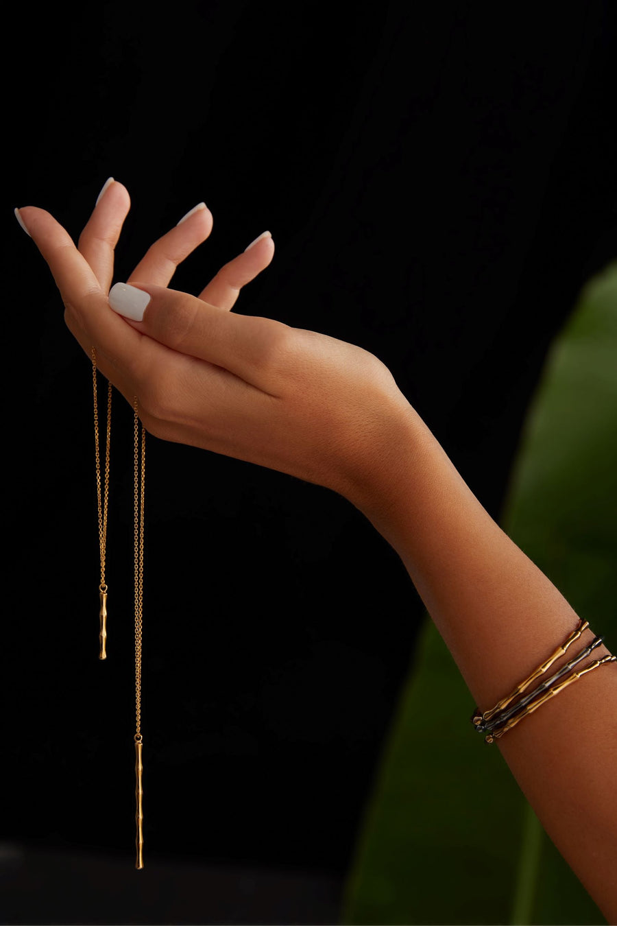 The Essential Bamboo Bangle 18K Gold Plated Silver 925° Bracelet