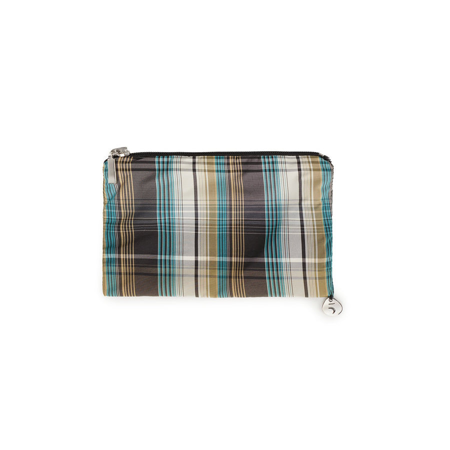 The Accessories Wallet for women Checkered Turquoise, Extra Small