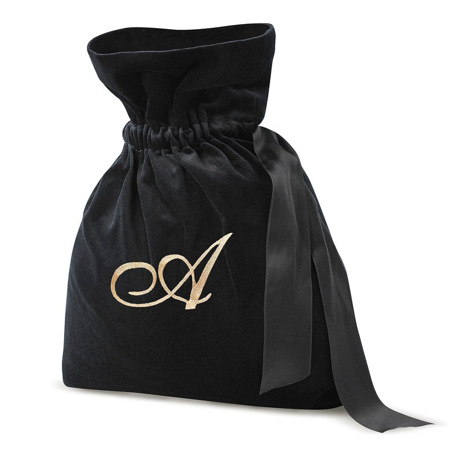 The Ekfrasis Black velvet pouch - 