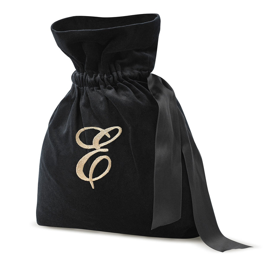 The Ekfrasis Black velvet pouch - 
