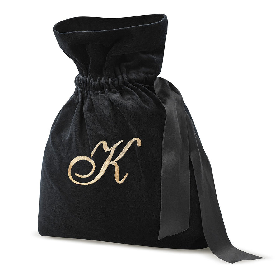 The Ekfrasis Black velvet pouch - 