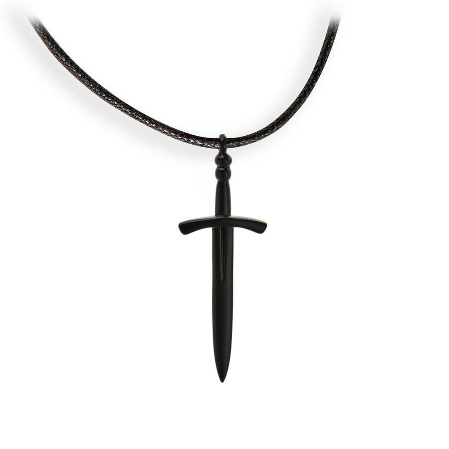 The Essential Rock Sword Black Coated 925° Pendant