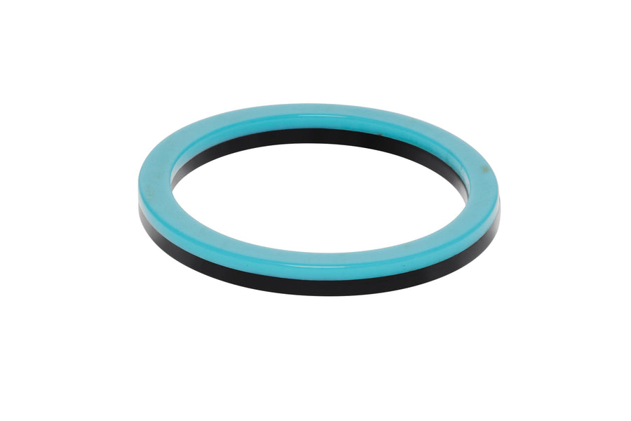 The Eclectic Bangle Black & Turquoise Bracelet