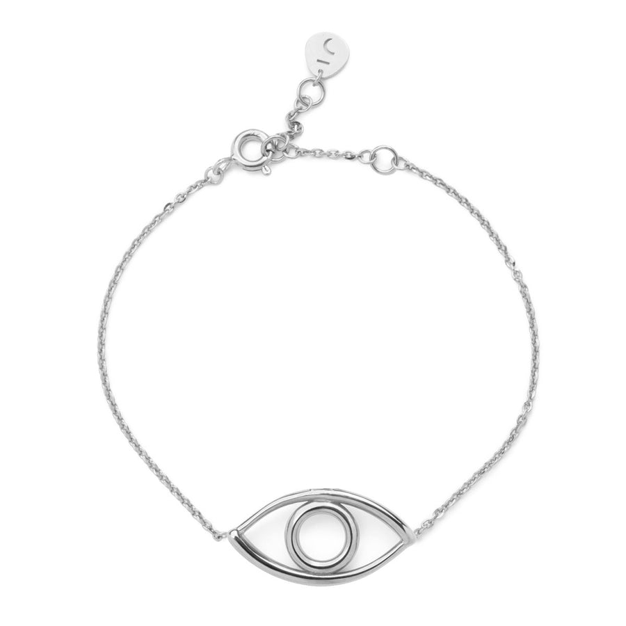 The Everlucky Evil Eye Outline Silver 925° Bracelet
