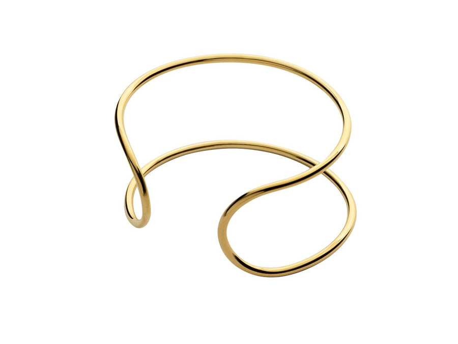 The Essential Forms Double Bangle 18K Gold Plated Silver 925° Bracelet