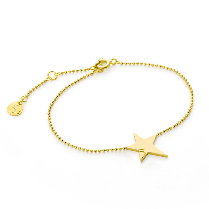 The Everlucky Lucky Stars Small 18K Gold Plated Silver 925° Bracelet